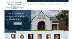 Desktop Screenshot of fountainmemorialfuneralhome.com