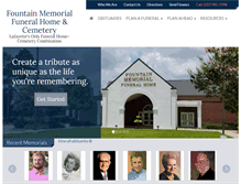 Tablet Screenshot of fountainmemorialfuneralhome.com